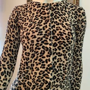 Leopard print cardigan